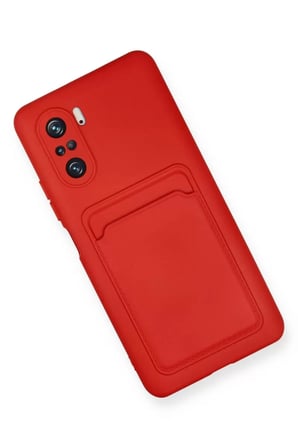 Newface Xiaomi Mi 11i Kılıf Kelvin Kartvizitli Silikon - Kırmızı