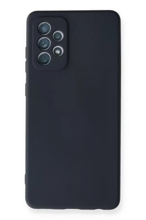 Newface Samsung Galaxy A72 Kılıf Nano içi Kadife Silikon - Lacivert
