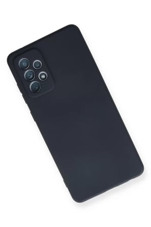 Newface Samsung Galaxy A72 Kılıf Nano içi Kadife Silikon - Lacivert