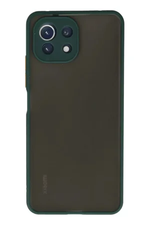 Newface Xiaomi Mİ 11 Lite Kılıf Montreal Silikon Kapak - Yeşil