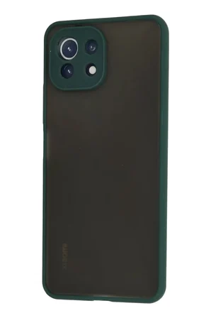 Newface Xiaomi Mİ 11 Lite Kılıf Montreal Silikon Kapak - Yeşil