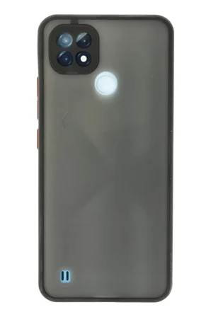 Newface Realme C21 Kılıf Montreal Silikon Kapak - Siyah