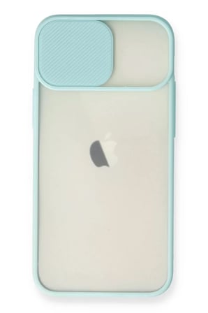 Newface Apple iPhone 11 Kılıf Palm Buzlu Kamera Sürgülü Silikon - Turkuaz