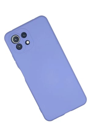 Newface Xiaomi Mİ 11 Lite Kılıf Nano içi Kadife Silikon - Lila