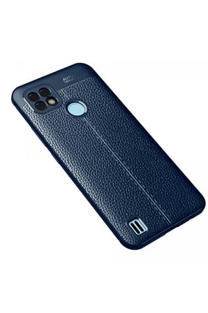 Newface Realme C21 Kılıf Auto Focus Kapak - Lacivert