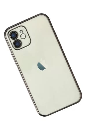 Newface Apple iPhone 12 Kılıf Razer Lensli Silikon - Siyah