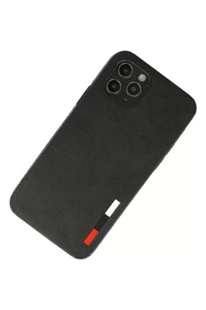 Newface Apple iPhone 11 Pro Kılıf Loop Deri Silikon - Siyah