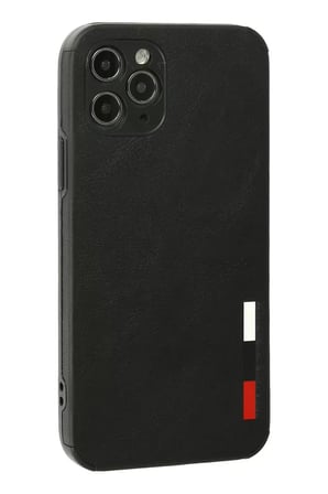 Newface Apple iPhone 11 Pro Kılıf Loop Deri Silikon - Siyah