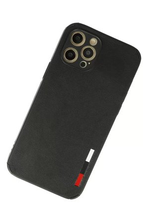 Newface Apple iPhone 12 Pro Kılıf Loop Deri Silikon - Siyah