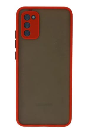Newface Samsung Galaxy A02S Kılıf Montreal Silikon Kapak - Kırmızı