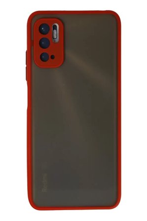 Newface Xiaomi Redmi Note 10 5G Kılıf Montreal Silikon Kapak - Kırmızı