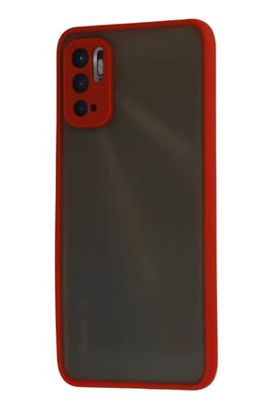 Newface Xiaomi Redmi Note 10 5G Kılıf Montreal Silikon Kapak - Kırmızı