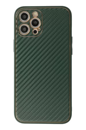 Newface Apple iPhone 12 Pro Kılıf Coco Karbon Silikon - Yeşil