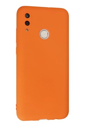 Newface Huawei P Smart 2019 Kılıf Nano içi Kadife Silikon - Turuncu