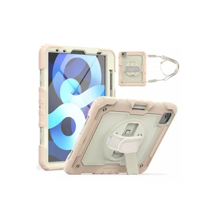 Newface Apple iPad Pro 11 (2020) Kılıf Strap New Tablet Kapak - Pembe