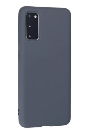 Newface Samsung Galaxy S20 Kılıf Nano içi Kadife Silikon - Gri