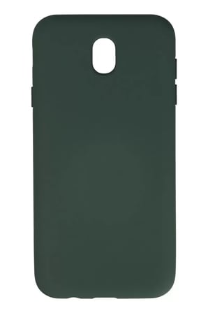 Newface Samsung Galaxy J7 Pro / J730 Kılıf Nano içi Kadife Silikon - Koyu Yeşil