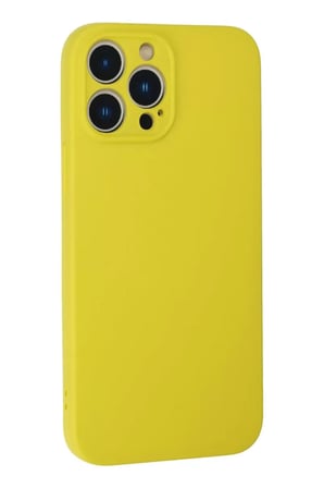 Newface Apple iPhone 13 Pro Kılıf Nano içi Kadife Silikon - Sarı