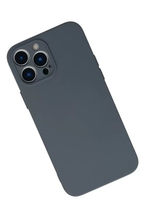 Newface Apple iPhone 13 Pro Max Kılıf Nano içi Kadife Silikon - Gri