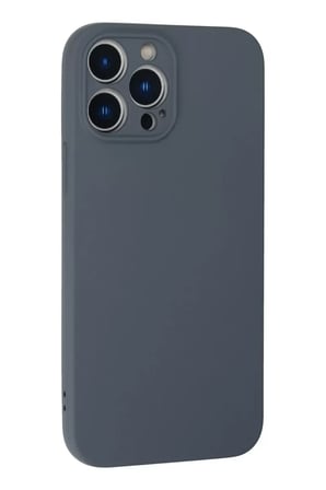 Newface Apple iPhone 13 Pro Max Kılıf Nano içi Kadife Silikon - Gri