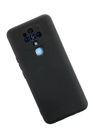 Newface Tecno Camon 16 Kılıf Nano içi Kadife Silikon - Siyah