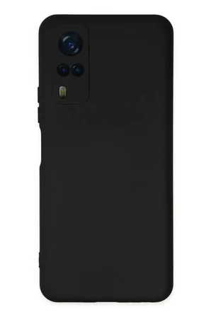 Newface Vivo Y53S Kılıf Nano içi Kadife Silikon - Siyah