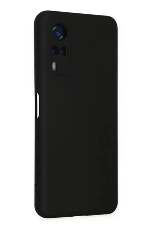 Newface Vivo Y53S Kılıf Nano içi Kadife Silikon - Siyah