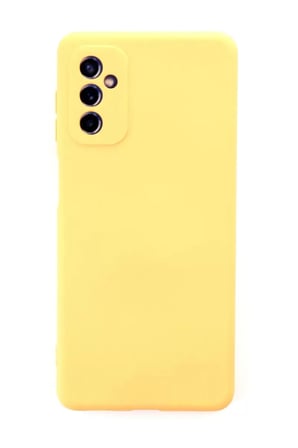 Newface Samsung Galaxy M52 5G Kılıf Nano içi Kadife Silikon - Sarı