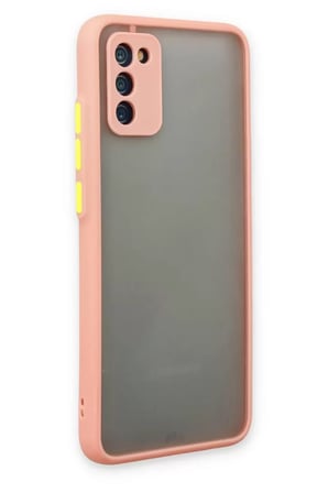 Newface Samsung Galaxy A02S Kılıf Montreal Silikon Kapak - Pembe