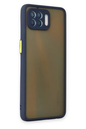 Newface Oppo Reno 4 Lite Kılıf Montreal Silikon Kapak - Lacivert
