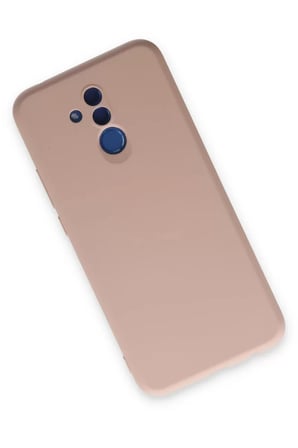 Newface Huawei Mate 20 Lite Kılıf Nano içi Kadife Silikon - Pudra