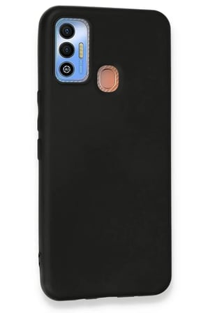 Newface Tecno Spark 7T Kılıf First Silikon - Siyah