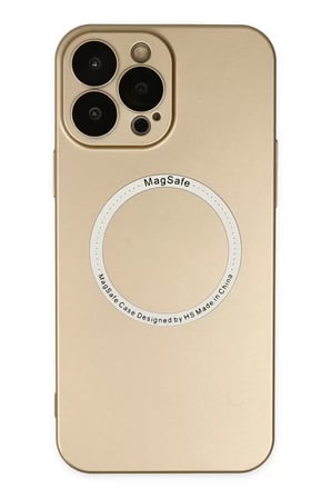Newface Apple iPhone 13 Pro Kılıf Jack Magneticsafe Lens Silikon - Gold