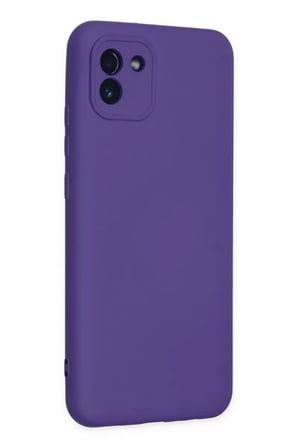 Newface Samsung Galaxy A03 Kılıf Nano içi Kadife Silikon - Mor