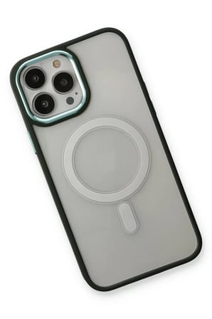 Newface Apple iPhone 14 Pro Max Kılıf Room Magneticsafe Silikon - Köknar Yeşili
