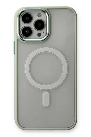 Newface Apple iPhone 14 Pro Max Kılıf Room Magneticsafe Silikon - Su Yeşili
