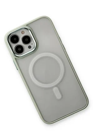 Newface Apple iPhone 14 Pro Max Kılıf Room Magneticsafe Silikon - Su Yeşili