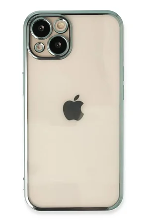 Newface Apple iPhone 14 Kılıf Razer Lensli Silikon - Yeşil