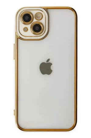 Newface Apple iPhone 14 Plus Kılıf Liva Lens Silikon - Beyaz
