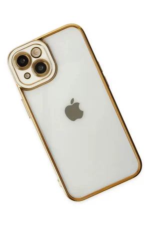 Newface Apple iPhone 14 Plus Kılıf Liva Lens Silikon - Beyaz