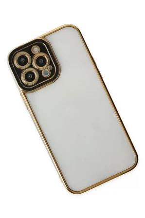 Newface Apple iPhone 14 Pro Kılıf Liva Lens Silikon - Siyah