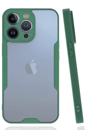 Newface Apple iPhone 14 Pro Kılıf Platin Silikon - Yeşil