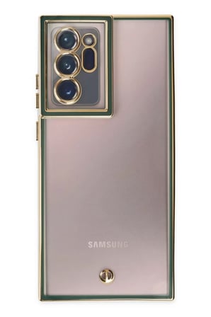 Newface Samsung Galaxy Note 20 Ultra Kılıf Liva Lens Silikon - Yeşil