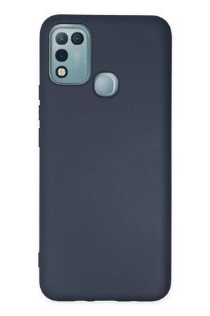 Newface İnfinix Hot 10 Play Kılıf Nano içi Kadife Silikon - Lacivert
