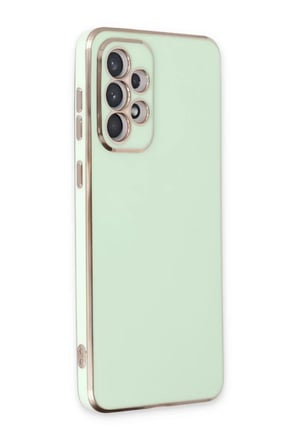 Newface Samsung Galaxy A73 5G Kılıf Volet Silikon - Açık Yeşil