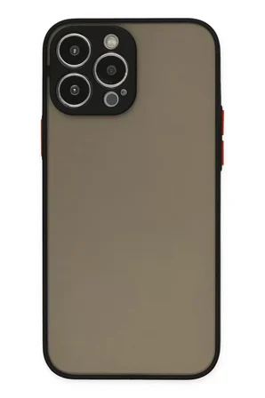 Newface Apple iPhone 14 Pro Max Kılıf Montreal Silikon Kapak - Siyah