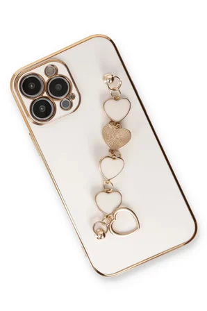 Newface Apple iPhone 14 Pro Max Kılıf Esila Silikon - Beyaz