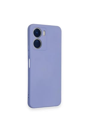 Newface Vivo Y16 Kılıf Nano içi Kadife Silikon - Lila