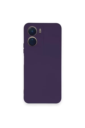 Newface Vivo Y16 Kılıf Nano içi Kadife Silikon - Mor