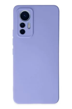 Newface Xiaomi Mi 12 Lite Kılıf Nano içi Kadife Silikon - Lila